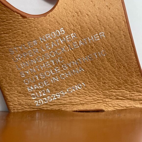 New Madewell Gabi Asymmetric Strap Sandal Warm Coffee Leather Slide Thong Sz 9 - Picture 9 of 9